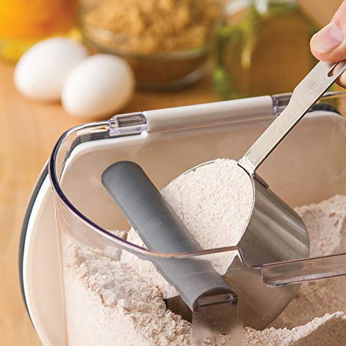 Progressive ProKeeper Baker's Airtight Kitchen Storage Canister Container Set for Flour, Sugar & More, Keeps Ingredients Fresh, with Accessories (Multicolor, 6- Piece) - color: Multicolor, size: 6- Piece
