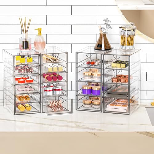 YFXCVSL Acrylic Makeup Organizer with 19 Drawers,Storage Drawer Organizer - size: 19 Drawers