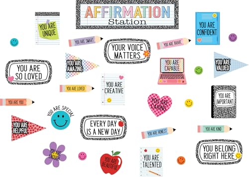 Teacher Created Resources Cool for School Positive Affirmations Mini Bulletin Board (TCR9305)