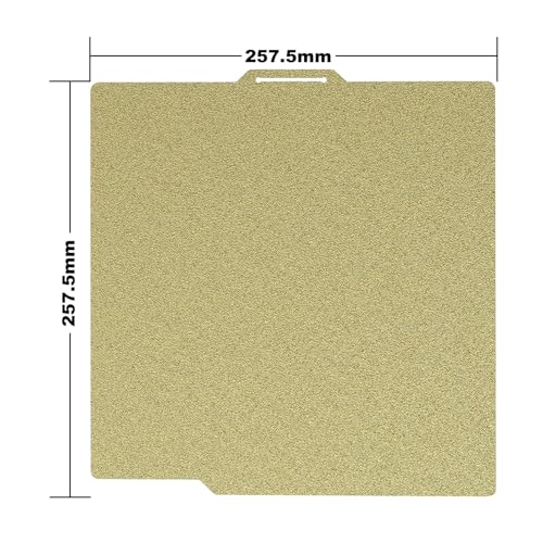 X1 / A1 PEI Sheet Flexible Spring Steel Build Plate - color: Gold, size: 257.5x257.5mm