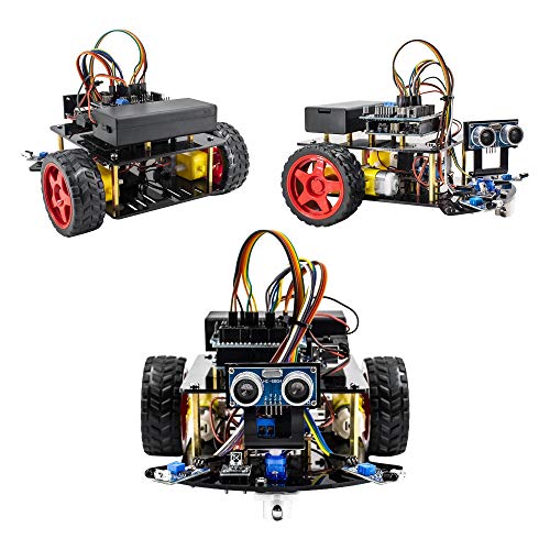 Hosyond Smart Robot Car Kit,2WD Remote Control Car Compatible with Arduino IDE with Tutorail