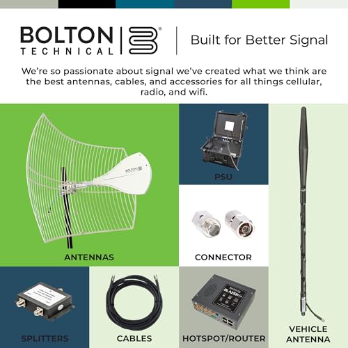 Bolton400 Coaxial Cable 60ft Black, N Male to N Male - LMR®400 Equivalent - size: 60ft Black N-Male to N-Male