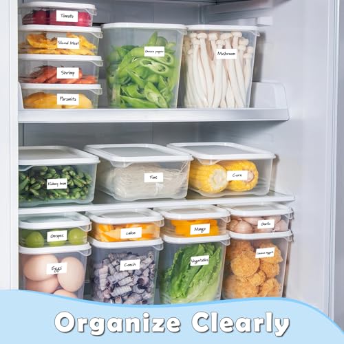 Homrelaxy 1400 Pcs 1"x2" Blank Removable Freezer Labels for Food Containers