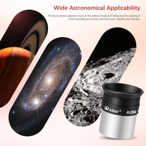 Alstar Eyepiece 8mm 1.25 Inch Plossl Eyepiece Telescope Lense 50° Wide FOV - size: 8MM