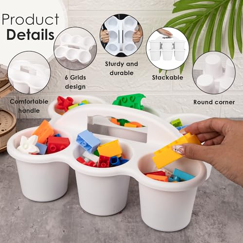 4 pack Classroom Caddy for School,Cup Caddy For Drink - color: White-4pack