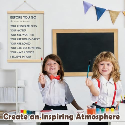Inspirational Wall Art Canvas Decor,Classroom Wall Decor - color: before