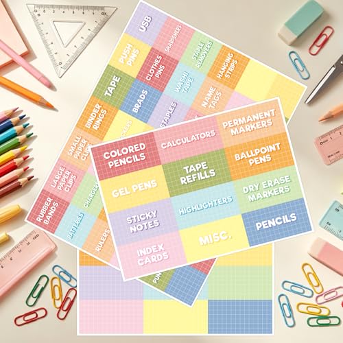 Fancy Land Teacher Toolbox Labels for Classroom Organization Storage