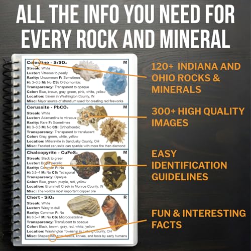 Indiana and Ohio Rocks and Minerals Field Guide | Waterproof