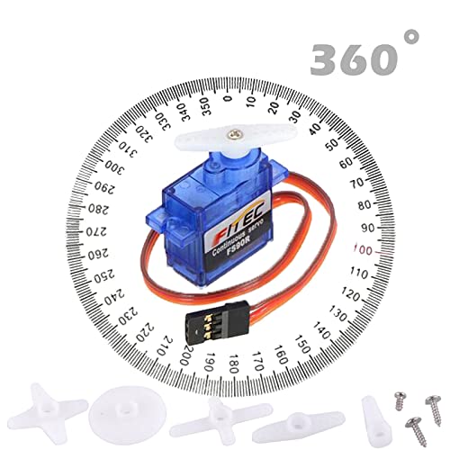 Feetech FS90R Micro Servo 360 Degree Continuous Rotation RC Servo Motor 9g for Arduino Microbit Robotic Helicopter Airplane Boat