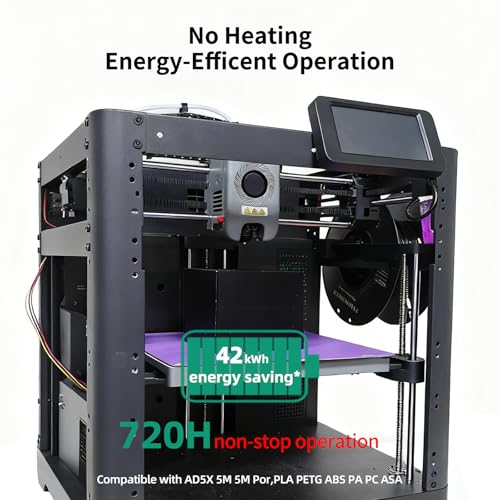 FYSETC Upgrade Cool Plate for Flashforge Printer: Replacement Phaetus Conweb Print Bed Textured Smoothing PEI Sheet for 5M Pro AD5X AD5M for Keep Printing Filament PLA 720H Saving Energy 42kwh Purple
