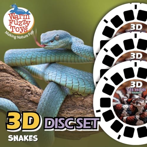 WARM FUZZY Viewfinder Reels Snakes | 3 Reels & 21 HD 3D Images - color: Snakes