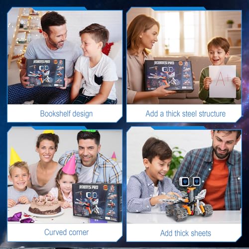 STEM Robot Building Kit for Kids 8-12, 5-in-1 App & RC Toy