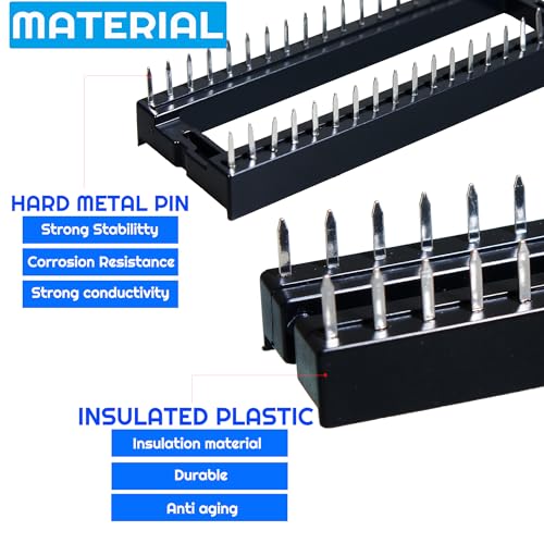 155pcs DIP IC Sockets Solder Type Adaptor Assortment Kit - size: 155Pieces