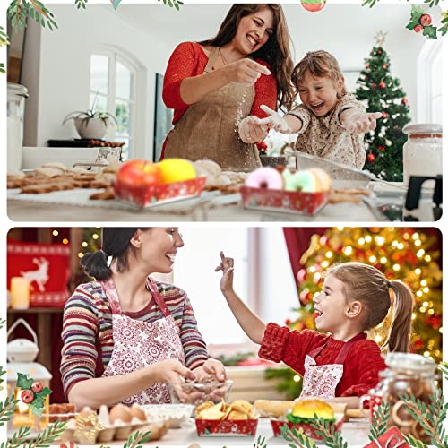 Cunhill 60 Pack Christmas Movie Night Snack Tray for Party Food - size: 1 lb, style: Tree