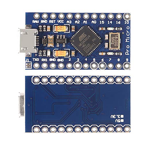 ACEIRMC Pro Micro for Atmega32U4 5V 16MHz Bootloadered IDE Micro USB Pro Micro Development Board Microcontroller Compatible for Pro Micro Serial Connection with arduino Pin Header (3pcs) - color: 3pcs