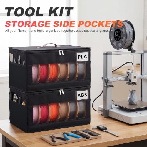 3D Printer Filament Storage Box, 2 Pack, Filament Container for 3D Printing - size: 2 Pack