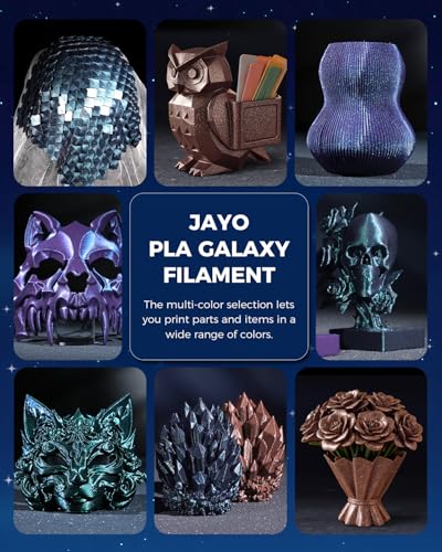 JAYO Galaxy PLA 3D Printer Filament 1.75mm, 250g, 4-Pack Bundle - color: Galaxy Pla-4x250g