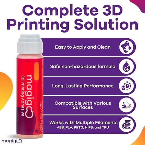Magigoo All-in-One 3D Printer Bed Adhesive Glue for ABS, PLA, PETG, 50mL - size: 50mL