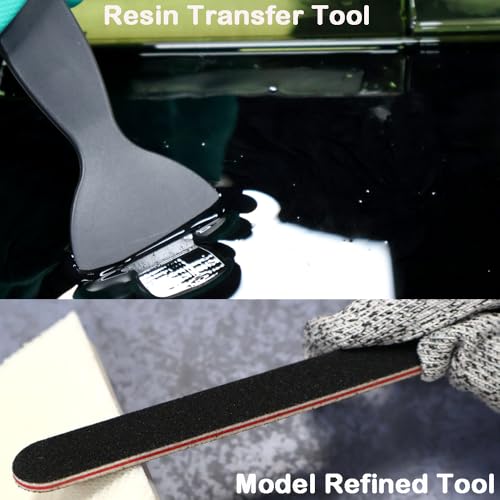 30 Piece Resin Cleaning Kit Includes 3D Model Polishing Tools, Funnel, Gloves, Silicone Mat, Multi-Function Water Bottle, Scrapers, Cleaning Cloths and Tweezers for Post-Processing and Maintenance - style: Type 4
