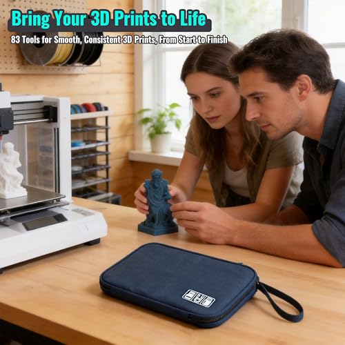 83PCS 3D Printer Tools Kit for Cleaning, Removal & Repair