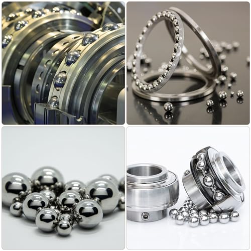 uxcell 24pcs G200 Precision Balls Assortment Kit 3/4" 5/8" 9/16" 1/2" 7/16" 3/8" 5/16" 1/4" 15/32" 304 Stainless Steel Solid Bearing Balls