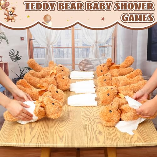 Seenelling 8 Sets Bear Blindfolded Diaper Changing Baby Shower Games - style: Bear