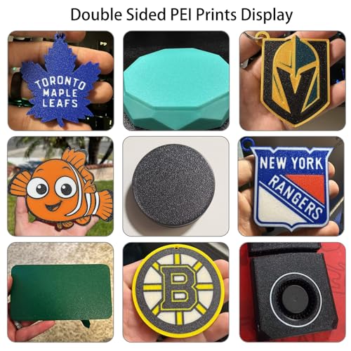 Upgraded Thicker Textured PEI Plate 0.77mm with QR Code for Bambu Lab P1S/P2S/P1P/X1/X1C/A1/X2D 3D Printer, 257x257mm Dual-Textured Plate, Heated Bed Magnetic Flexible Spring Steel PEI Sheet Plate - color: Gold