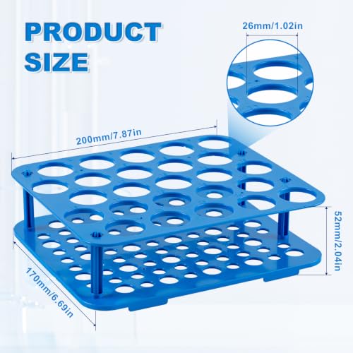 25-Well Centrifuge Tube Rack, Detachable Stand, φ1.02 inch, 5 PCS - size: 25-well