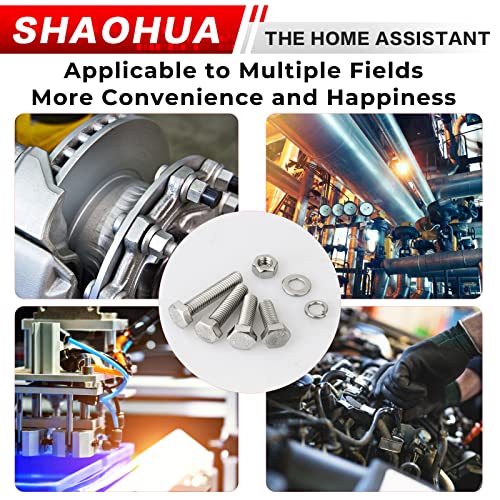 480PCS Metric Hex Head Bolt Assortment, M4 M5 M6 Machine Screw Assortment Kit, A2-70 304 Stainless Steel Hex Bolts and Nuts Kit, Assorted Nuts and Bolts Assortment Kit, Flat & Spring Lock Washers - size: G. M4 M5 M6