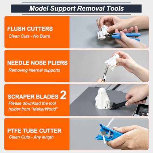 85pcs 3D Printer Tool Kit with Storage Bag,Post-Processing & Complete Maintenance Tools incl.Nozzle Cleaning Kit,Deburring Tool,Wire Cutters,Screwdriver Set,for Bambu Lab,Ender 3,Kobra, Starter Kit - size: All in One Tool Kit