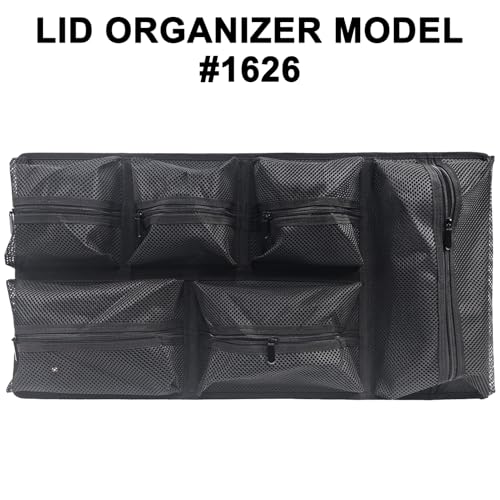 LAFENLIN Lid Organizer for Pelican 1626 Case, Hook & Loop (Screws Inc.) - color: 1626 lid organizer-Circular Mesh