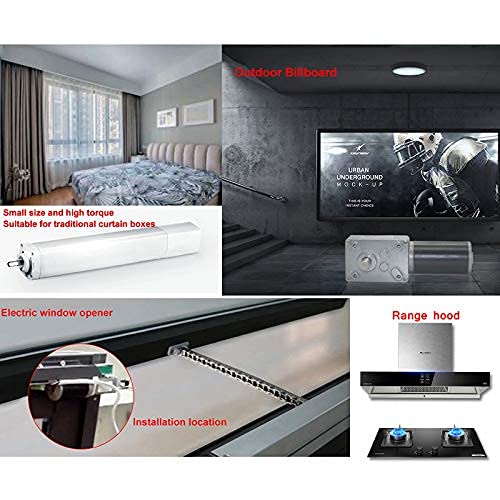 BRINGSMART 24V 260rpm DC Worm Gear Motor Self-Locking Mini Engine Turbine - size: 24V 260rpm