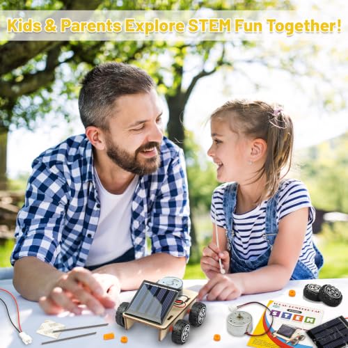 STEM Science Kits, Solar Car Circuit Kits Building Toys for Kids Classroom