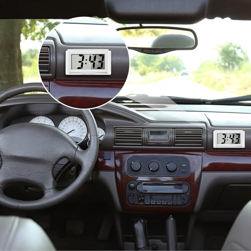 Frienda 3 Pieces Mini Small Digital Clock Stick On,White - color: White