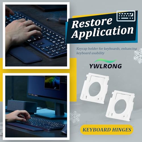 2PCS for Logitech MX Keys Keyboard Hinges Mechanical Keyboard Key Support Brackets Compatible with Logitech MX Keys Keycap Hinge Clips Replacement Accessories