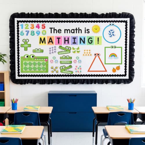 40 Pcs Jumbo Magnetic Number and Ten Frames Set for Whiteboard
