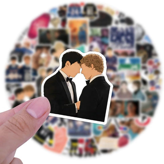 Feng Qi 120 Pcs TV Hockey Heated Rivalry Stickers for Water Bottles, Waterproof Vinyl Hockey Player Stickers Romance Love Story TV Decals Pack for Laptop Luggage Scrapbooking Teens Adults - color: Hockey
