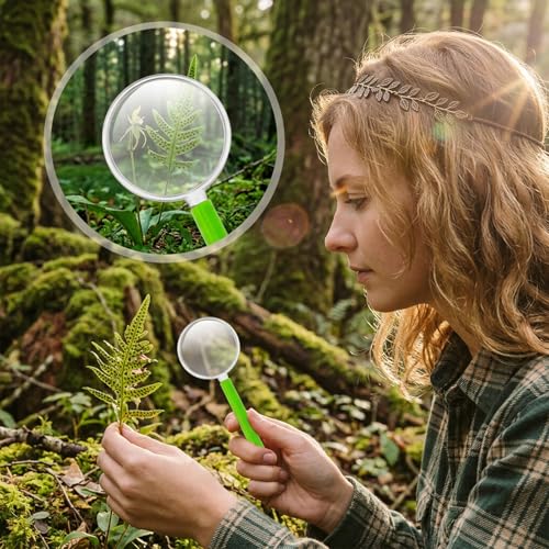 12 Pack 3X mini Magnifying Glass for Kids Plastic Magnifying Glasses