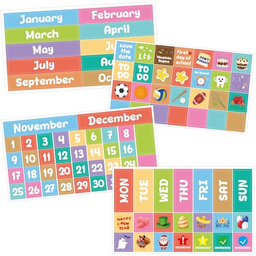 Calendar Magnets Classroom Magnetic Calendar Numbers 95Pcs Whiteboard Month Week Holiday Magnets Labels Home Office School Classroom Supplies