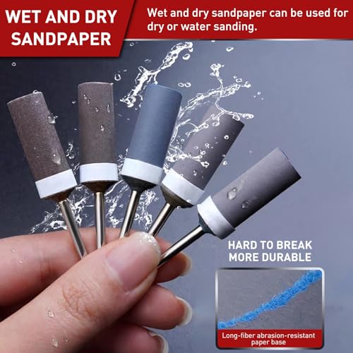 30PCS Sanding Sticks,1/8" Shank Sanding Drum for Dremel Rotary Tool - size: Mixed 2
