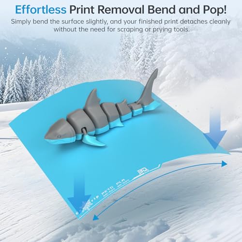 BIQU CryoGrip Pro Frostbite Plate for Kobra 3 Combo/Kobra 3 V2 3D Printer - color: Frostbite, size: Kobra 3