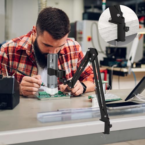 4K WiFi Digital Microscope for iPhone Android Phone and PC - size: Micrscope with Stand