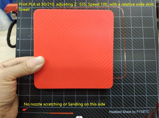 FYSETC Neptune3 Pro Build Plate - 235x235mm Double Sided Bed Sheet - PET+Textured PEI Print Surface: Flex Spring Steel with Adhesive for Neptune4/ Ender 3 V2 Neo/Ender 5 Heated Bedplate