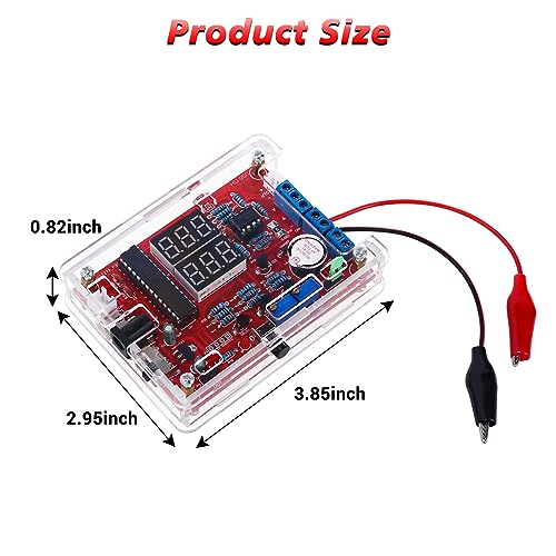 MiOYOOW Soldering Practice Kit, DIY PWM Adjustable Signal Generator Voltage Current Tester Electronics Project Kit, LED Display Multifunctional Frequency Counter Soldering Kit for Learning