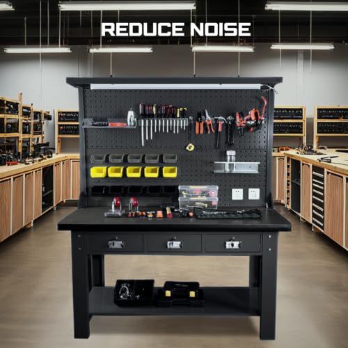 ONREVA Workbench Mat 18X30 Inches, 5mm Thick EVA Rubber Work Mat, Protect Your Work Bench Top, Heavy Duty Non-Slip Pad for Tool Box Top, Table, Tool Station Cover Liner Matt 30"X18"
