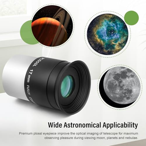 Astromania Telescope Eyepiece 1.25 Inch Plossl Eyepiece Telescope Lens 17mm - size: 1.25" - 17mm