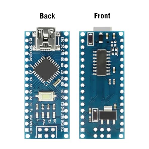 Nano V3.0 Board with Cable, AYWHP 1PCS Nano Board ATmega328P, CH340G Chip 5V 16M, Microcontroller Compatible with Arduino Nano (Mini USB Port) - size: 1