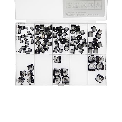 8 Values Total 95 Pieces 35 SMD Electrolytic Capacitor Kit 10uF 22uF 33uF 47uF 100uF 22uF 330uF 470uF