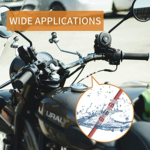 350 Pcs Solder Seal Wire Connectors Heat Shrink Butt Connectors Kit Marine Waterproof Wiring Electrical Cable Splice Terminals for Boat Automotive RV Trailer - size: 350 PCS