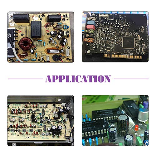 Swpeet 240Pcs 24 Kinds Different Electrolytic Capacitors Range 0.1uF-1000uF Assortment Kit, 10V/16V/25V/50V Aluminum Radial Electrolytic Capacitors for TV, LCD Monitor, Radio, Stereo, Game